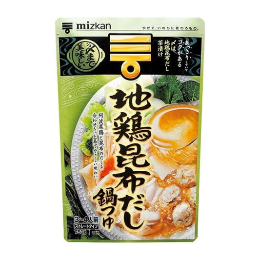 ミツカン 地鶏昆布だし鍋つゆストレート /3個