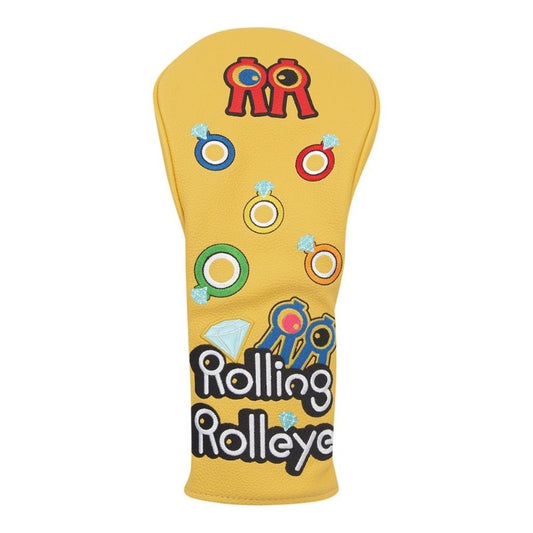 Rolling Rolleye ビッグロゴ ドライバーカバー イエロー /