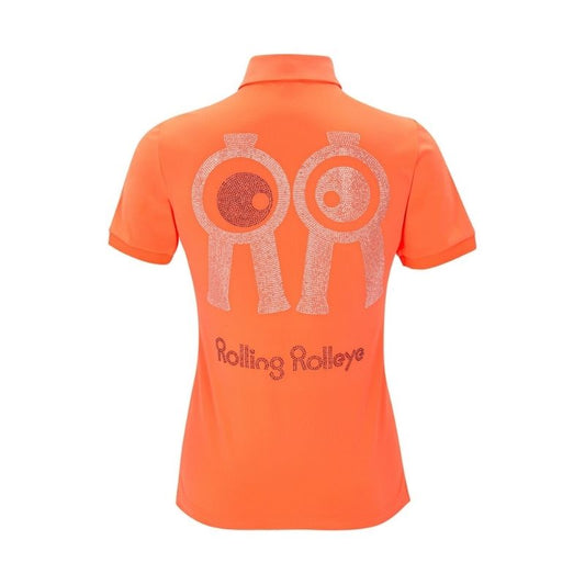 Mサイズ レディース Rolling Rolleye クリスタル カラー Tシャツ オレンジ /
