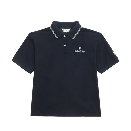 XSサイズ レディース Rolling Rolleye ロールロール デイリー PK Tシャツ ネイビー /
